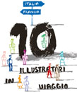 Italiano -Francese / Francese - Italiano. 10 illustratori in viaggio